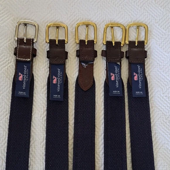 Vineyard Vines Boys (5) Preppy Lax/American Flag/Crab/Whale/Fish Belts 4-28/1-26 - Picture 5 of 8
